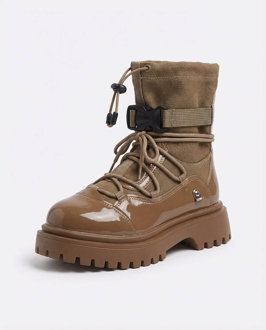 Trail Blazer Chunky Hiker Boots – Mocha