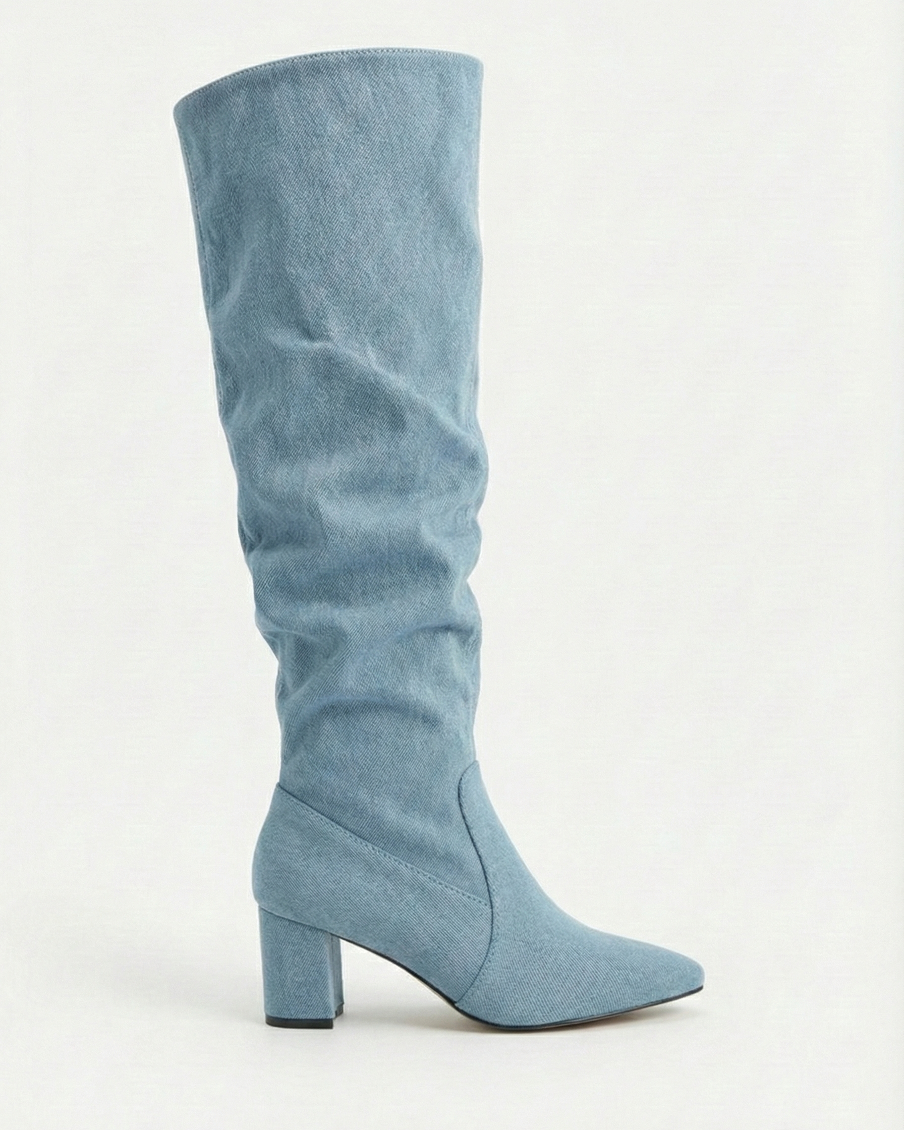 Blue Crush Denim Knee Boots
