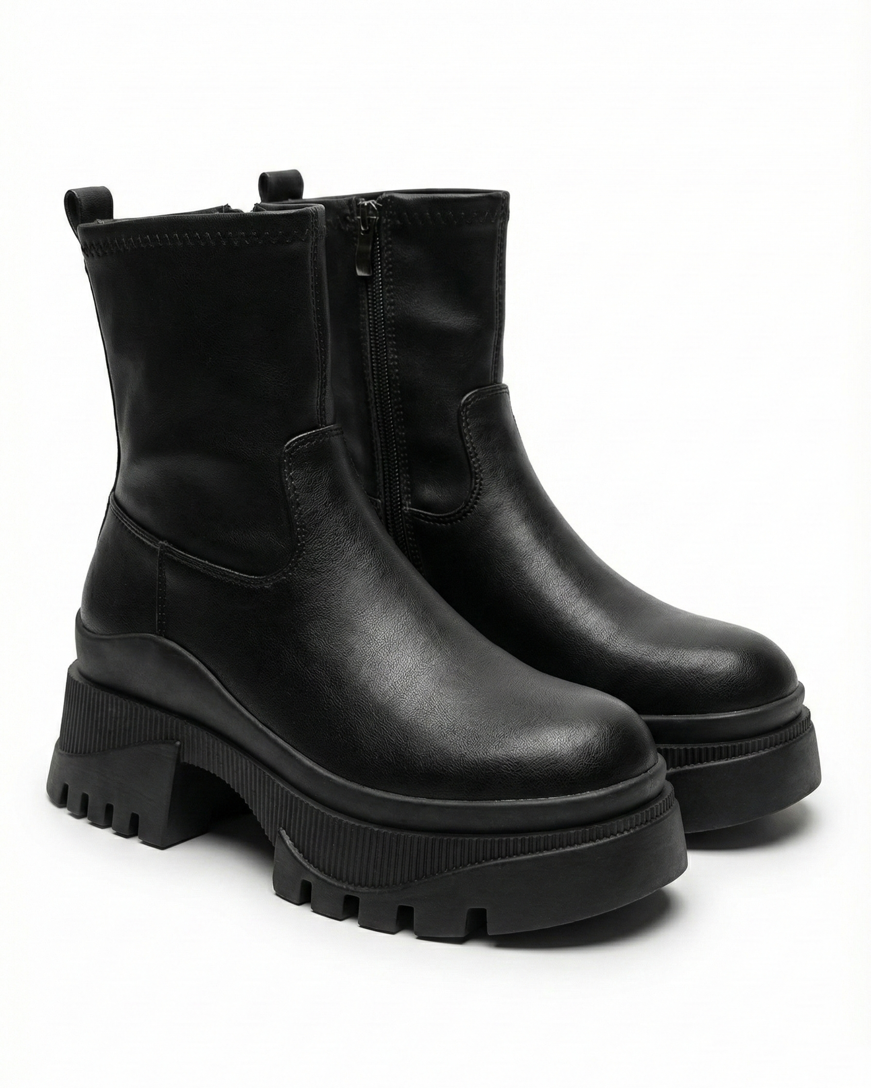 Everyday Edge Chunky Ankle Boots – Black